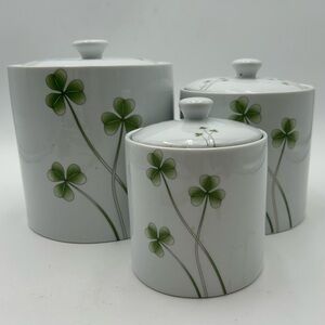 Shamrock Ceramic Canister Set